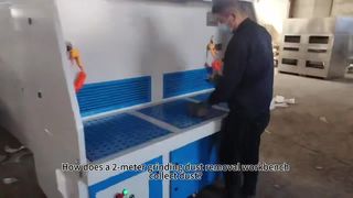 Stół do szlifowania metalu z odsysaniem pyłu